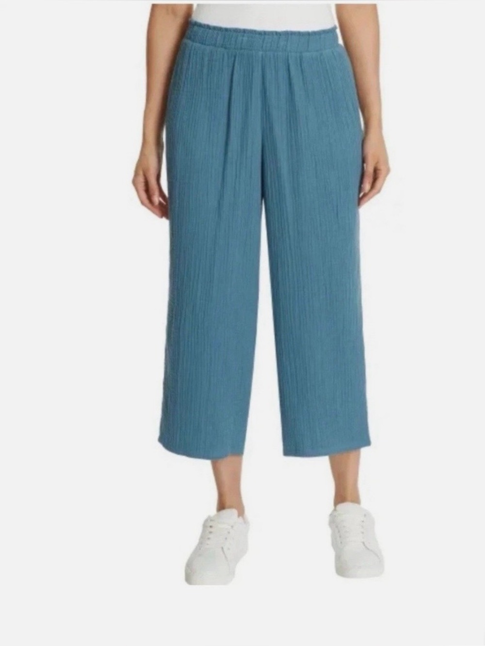 Jessica Simpson women’s large gauze, cotton‎ crop pull on stretch waist pants